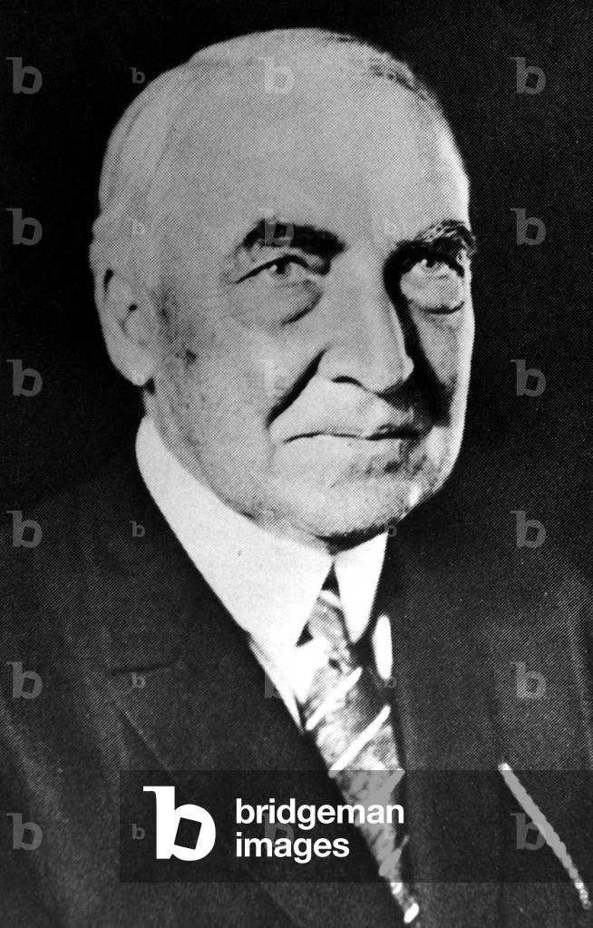 Warren G. Harding, 29th President of the United States (1921-1923).