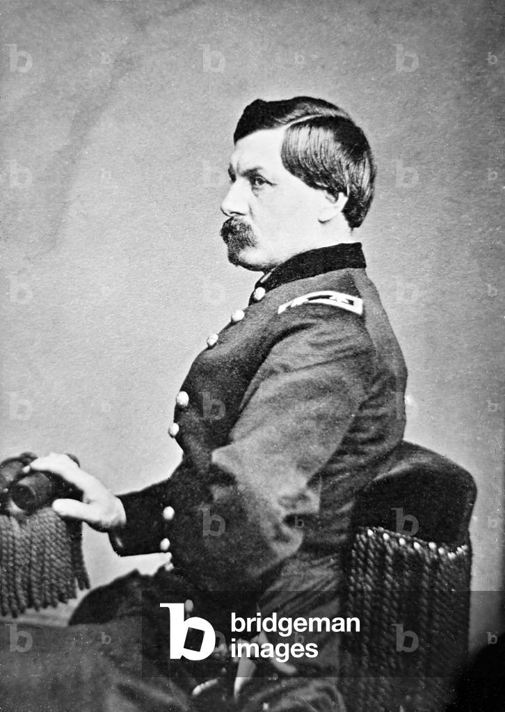 General George B. McClellan. portrait by Mathew Brady, 1861