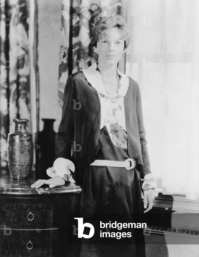 Amelia Earhart (1897-1937), celebrated American aviator. c. 1930