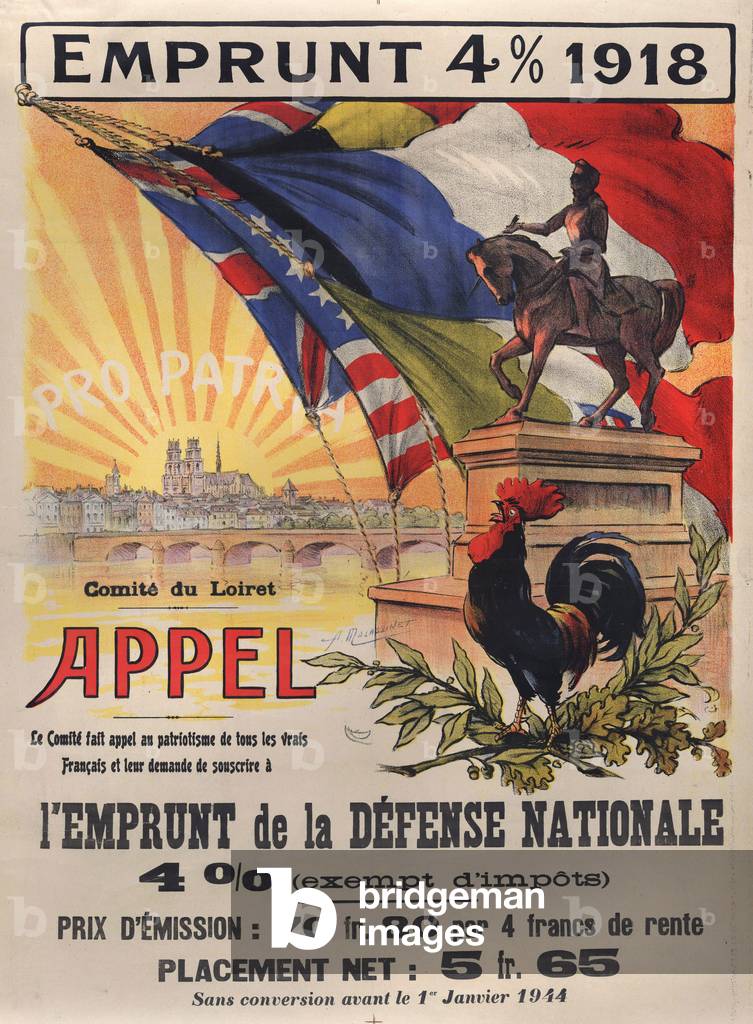 Emprunt 4% 1918 - l'Emprunt de la Défense Nationale', c.1918 (poster)