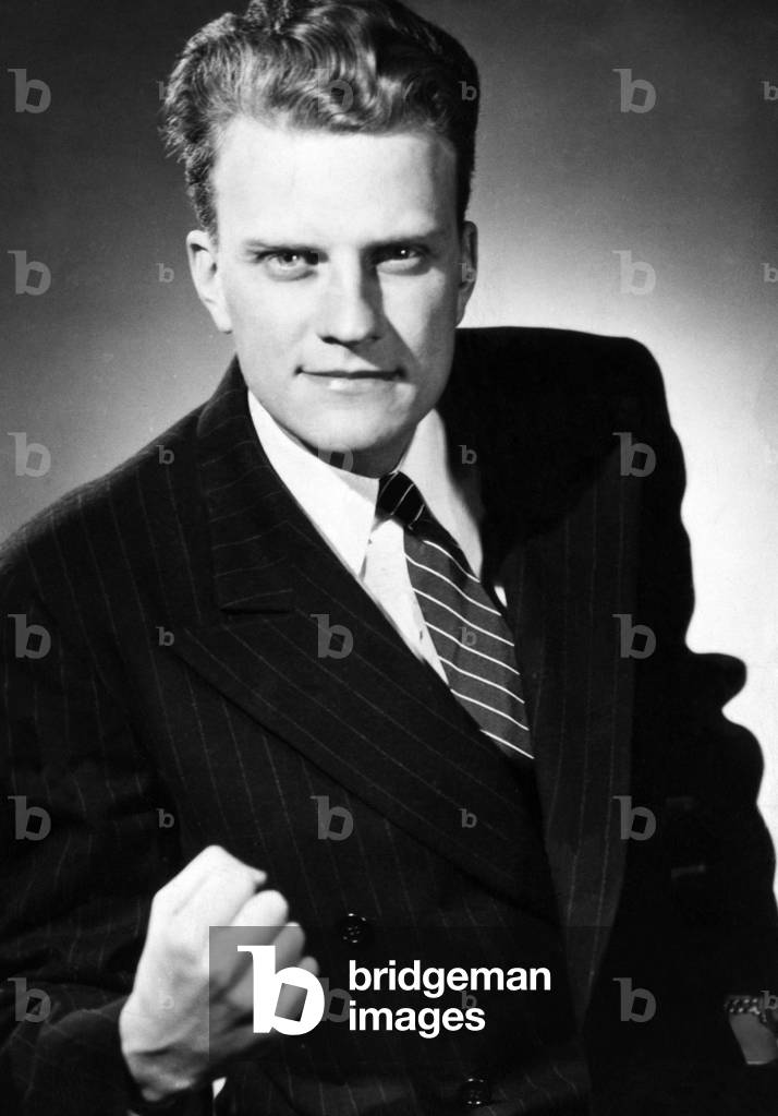 Evangelist, Billy Graham. c. 1947.