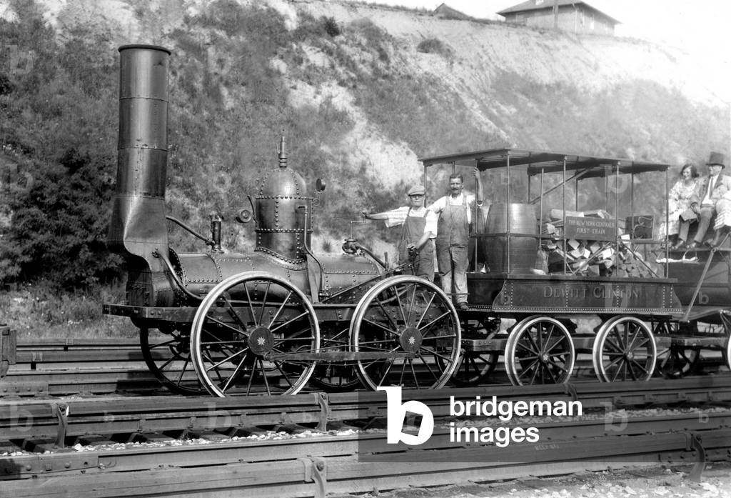 New York Central, first train, undated photo.