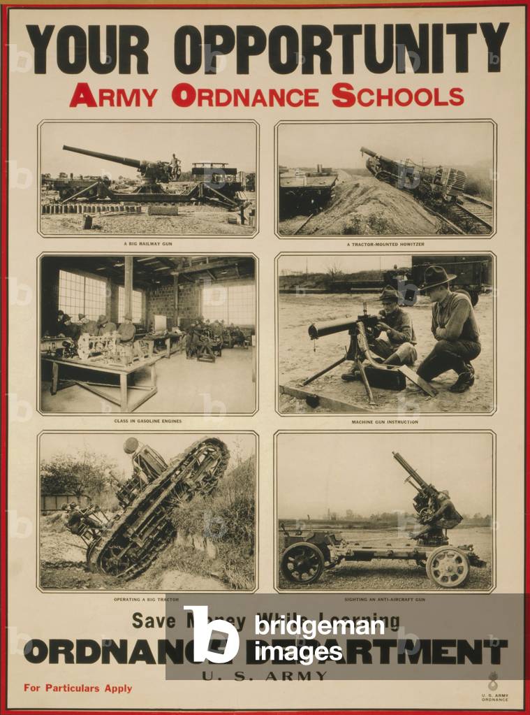 Your Opportunity - Army Ordnance Schools, 1919 (poster)