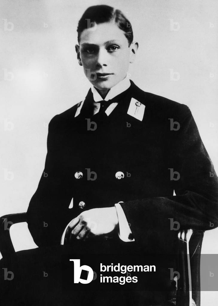 British Royalty. Prince George, Duke of York, (future King George VI of England), as naval cadet, c.late 1900s