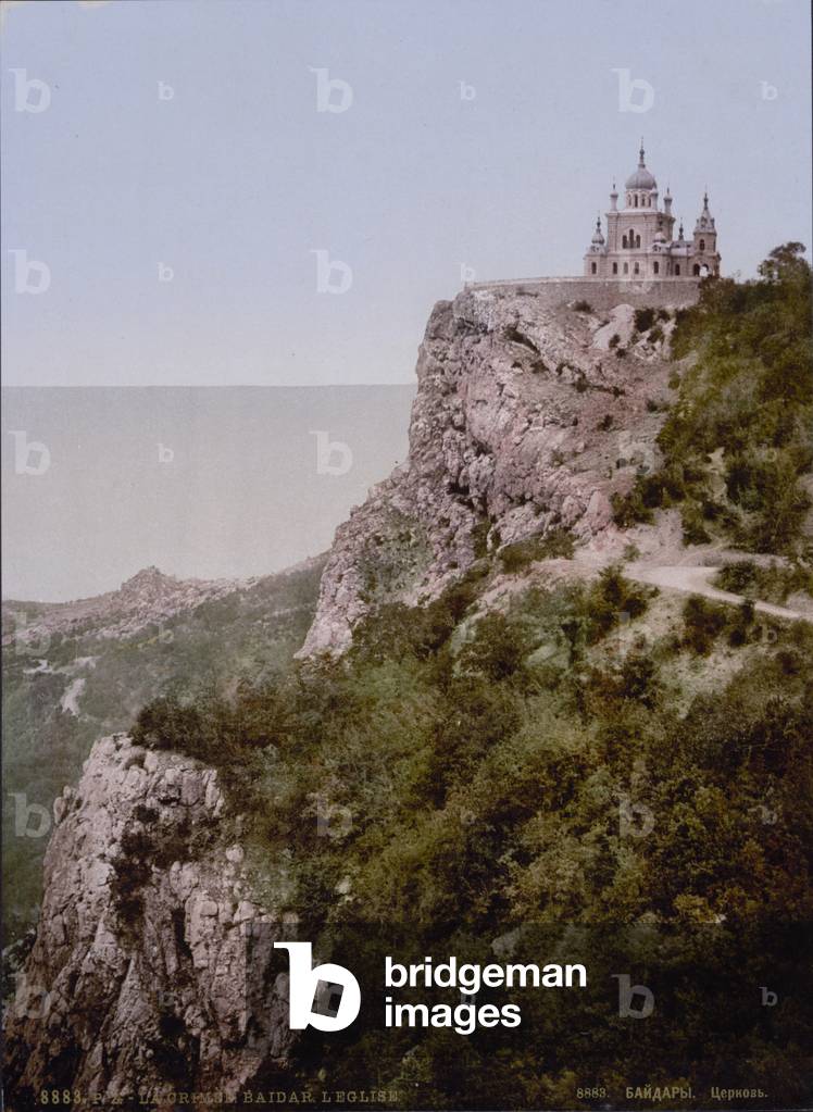 Russia, church in Baider, Crimea, photochrom, c.1900