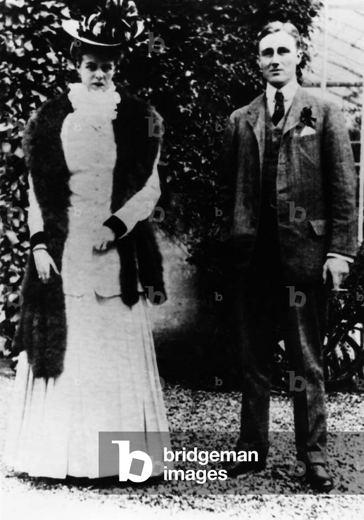 FDR. Future First Lady Eleanor Roosevelt with future US President Franklin Delano Roosevelt, c.1900s