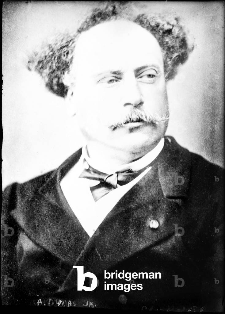 Alexandre Dumas, fils (1824-1895), popular French dramatist and historical novelist, best known as the author of the novel and play 