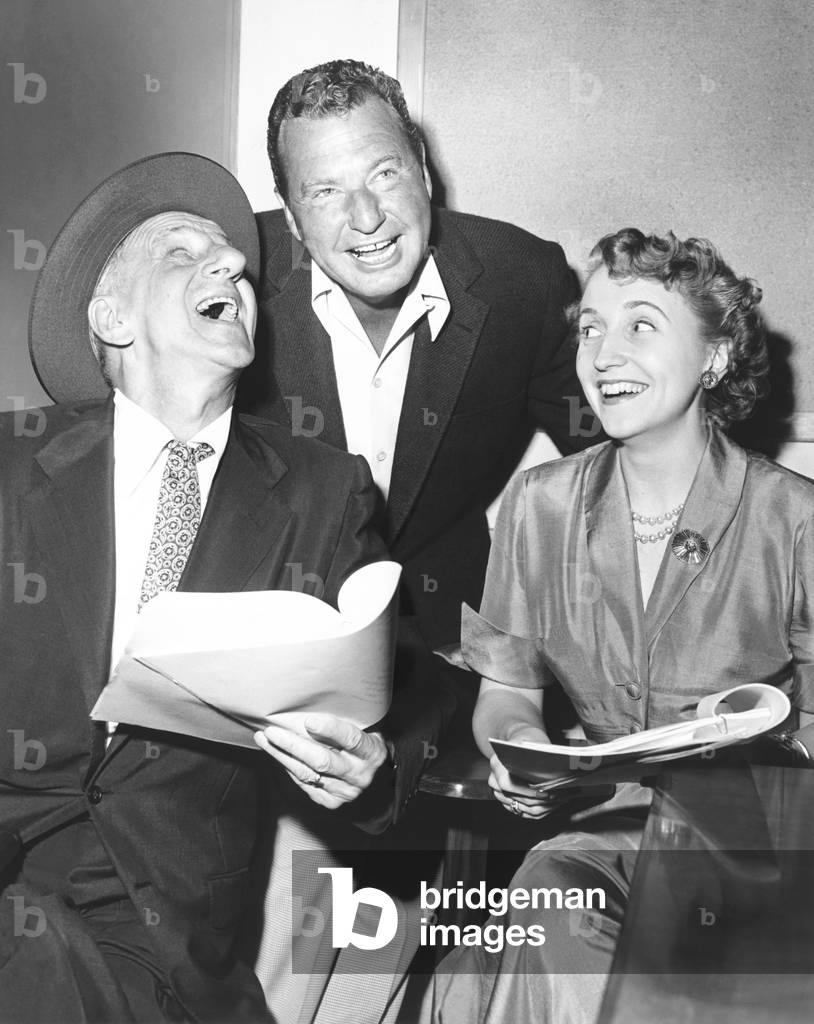 Jimmy Durante, Phil Harris, and Margaret Truman were featured on NBC-TVs 'All-Star Revue' Saturday, Sept. 20, 1952. The television comedy's format was similar to that of a Vaudeville show, with a rotating cast famous comedians hosting the show