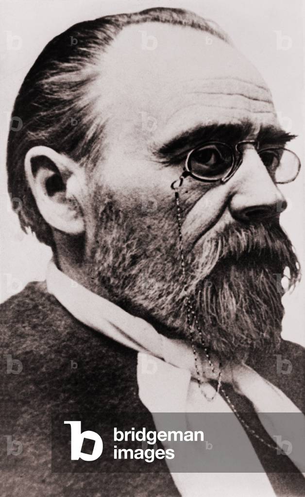 Emile Zola (1840-1902), French novelist of the naturalist school and political crusader for human rights