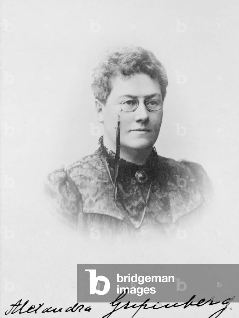 Baroness Alexandra Gripenberg (1857-1913), Finnish author and feminist. Carte de'visite, 1890