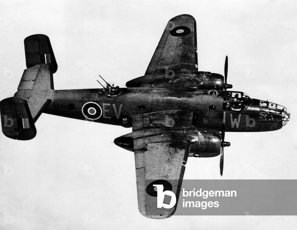 B-25 Mitchell bomber, used against the Germans during World War II, August 1943