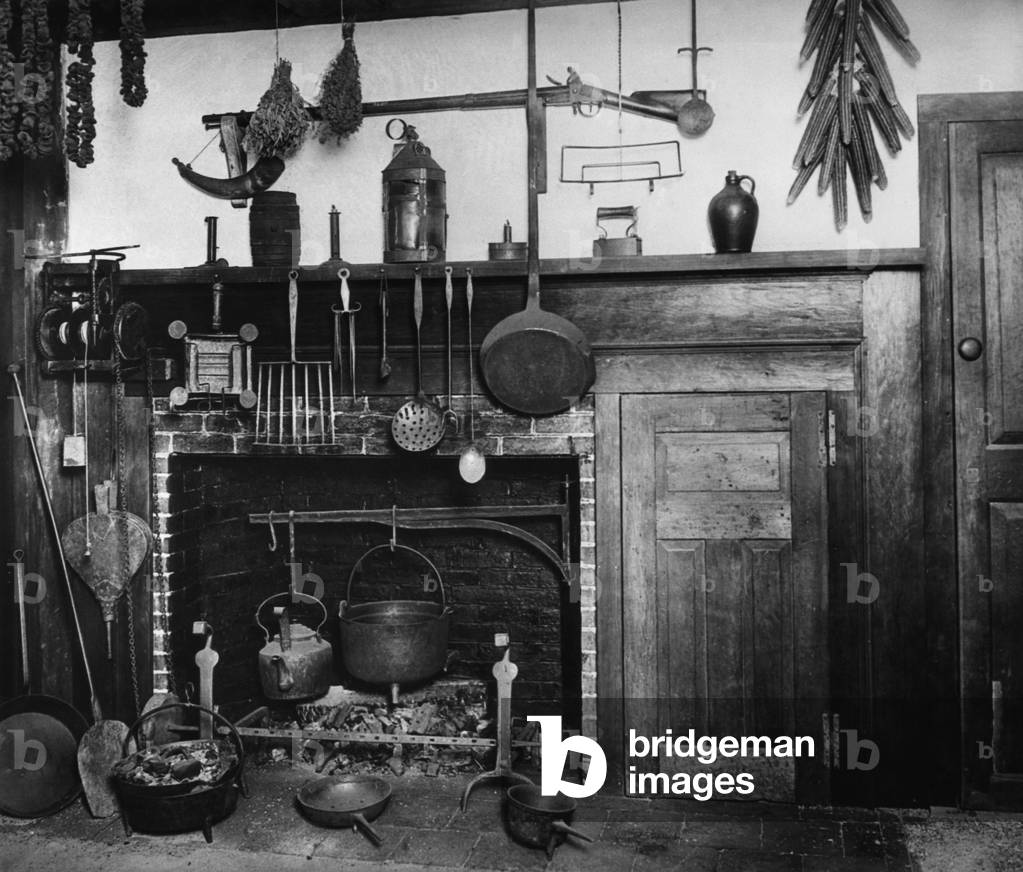 Colonial fireplace, Salem, Massachusetts, c.1750