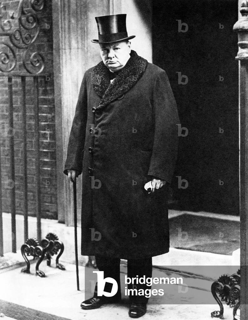 Winston Churchill, 1963 (b/w photo)
