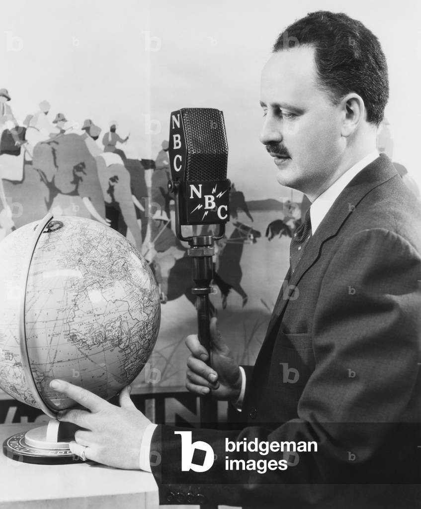 Malcolm LaPrade, host of Cooks Radio Travelogue, broadcast from 1926 through 1939