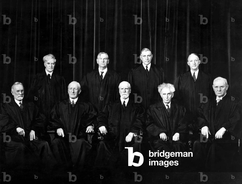 FIRST OFFICIAL SUPREME COURT PICTURE INCLUDING BACK. 11/18/37