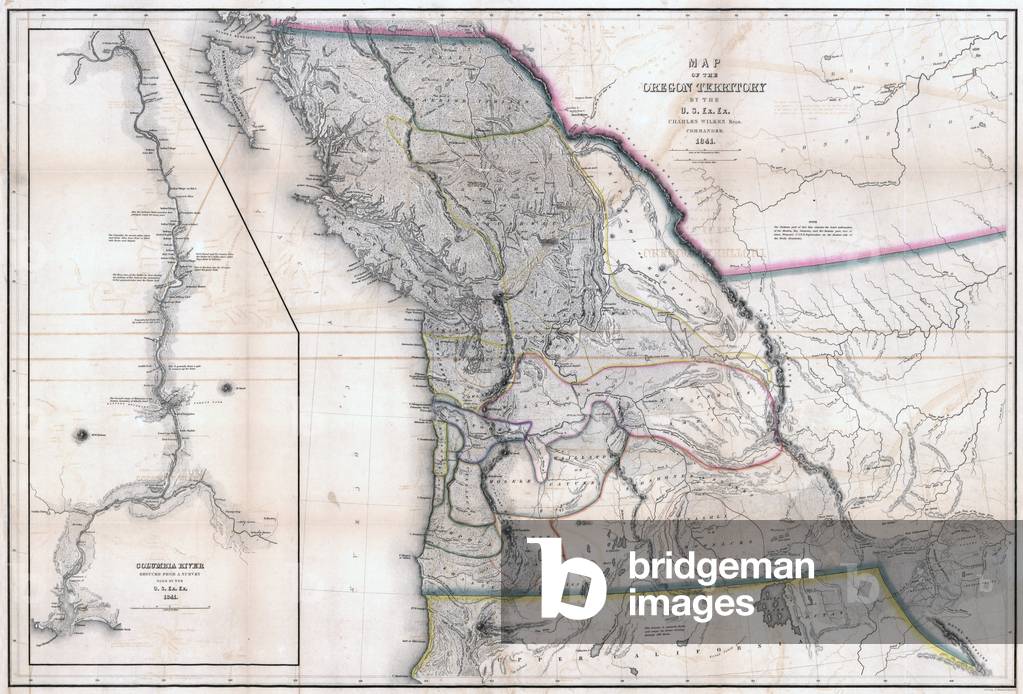 Map of the Oregon Territory. by Charles Wilkes, 1841