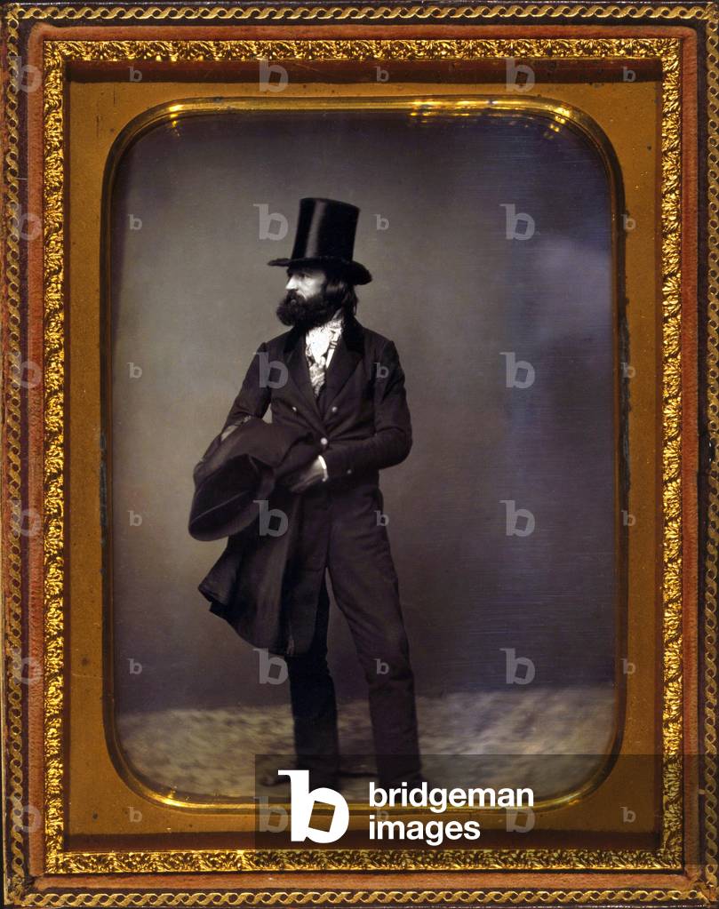 William Sidney Mount (1807-1868) American master painter of everyday life on Long Island, New York including empathetic and dignified portrayals of African Africans. Daguerreotype portrait by Mathew Brady, c. 1856