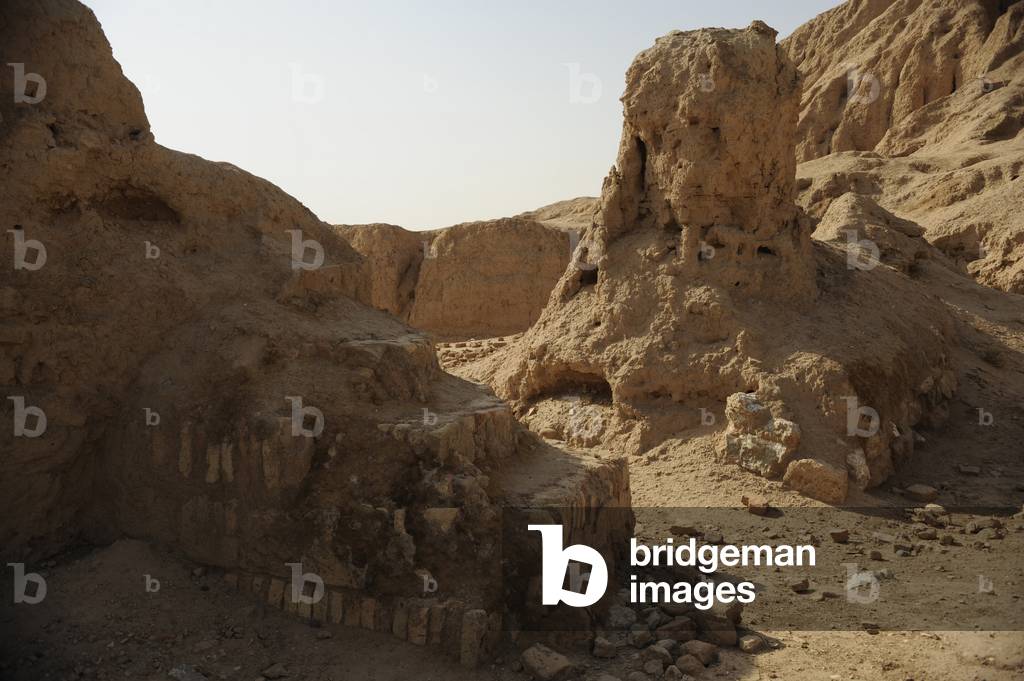 Ruins of the ancient city of Ashur the first capital of the Assyrian Empire. Photo shows the remains of a portal to a ziggurat in Ashur. Nov. 21 2008