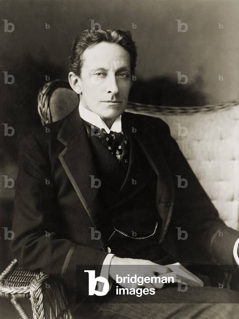 Sir Johnston Forbes-Robertson (1853-1937), English actor best known for his masterful performance of Shakespeare's HAMLET. 1911
