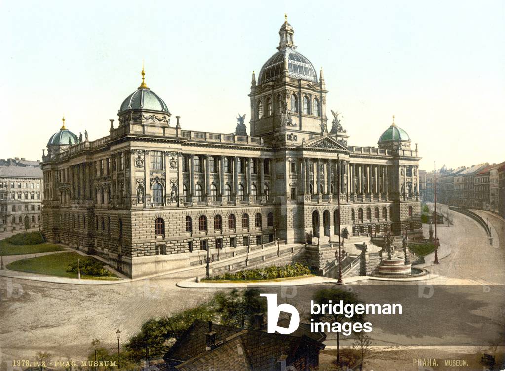 Prague, Museum, Bohemia, Austro-Hungary, photochrom, c.1900