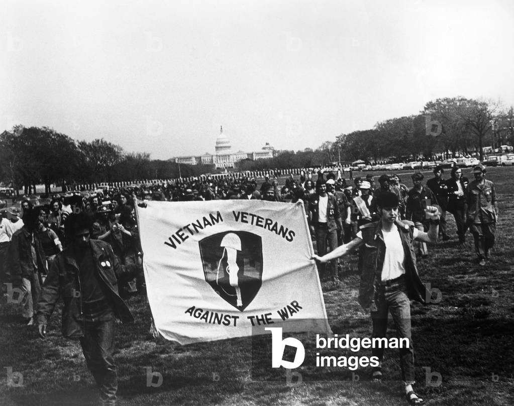 Vietnam War. Vietnam Veterans Against the War demonstrating on the National Mall, Washington DC, c.1970-1972
