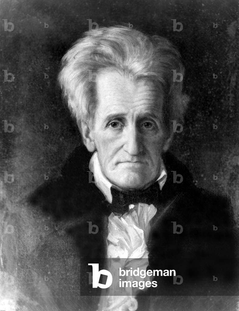Andrew Jackson (1767-1845) 7th U.S. President, 1845 portrait by George Healy.
