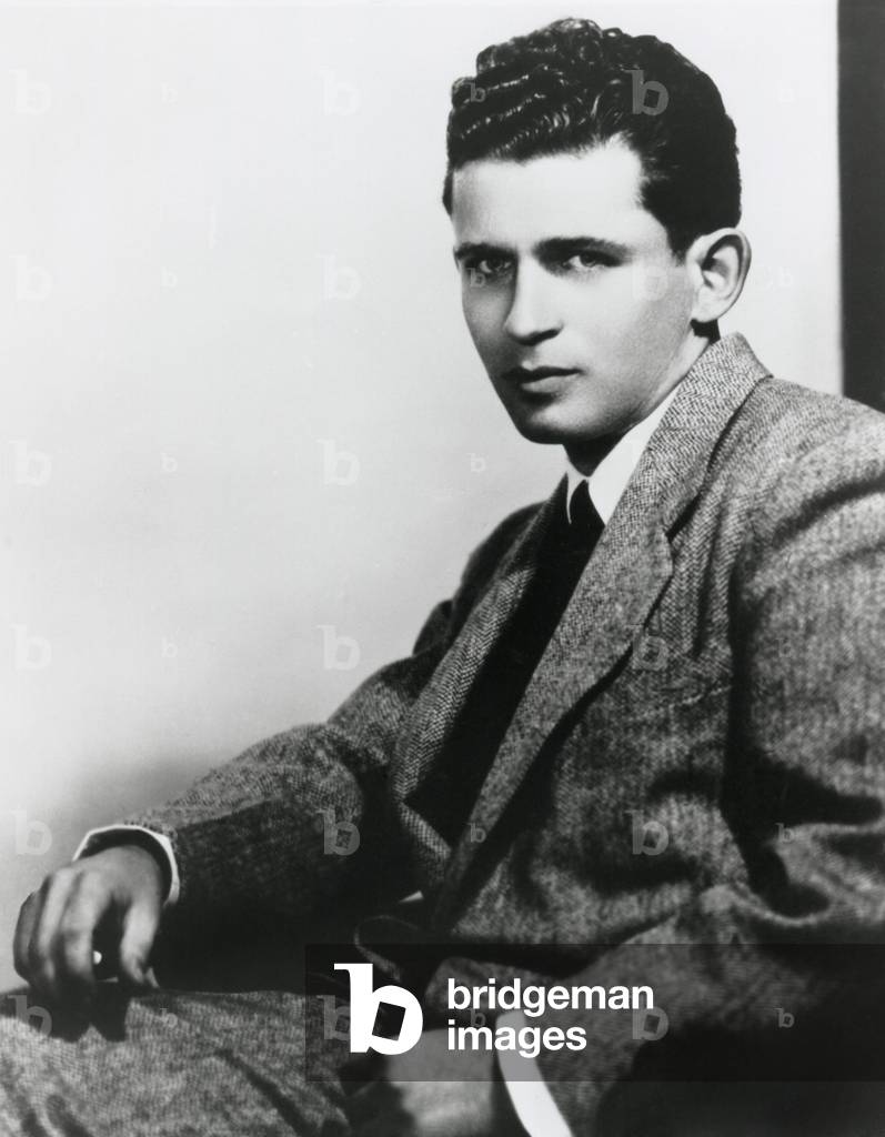 Norman Mailer, American novelist, journalist, essayist, playwright. At times he extended his activities into film making, acting and running for political office. c. 1950