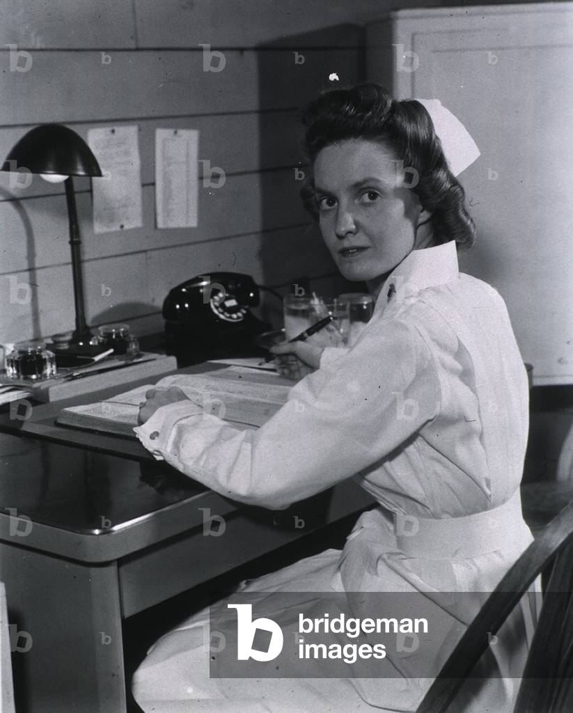 2nd Lieutenant Venita Busse, U.S. Army nurse on duty during World War II