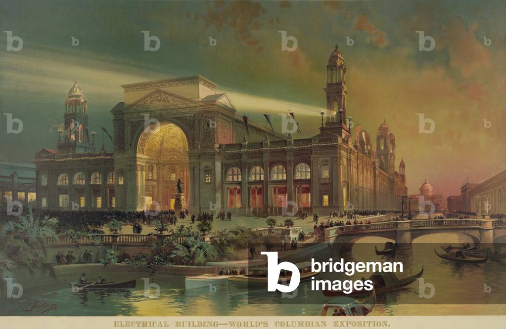 Electrical building at the 1893 World's Columbian Exposition, Chicago, where many Americans had their first sight of electric light