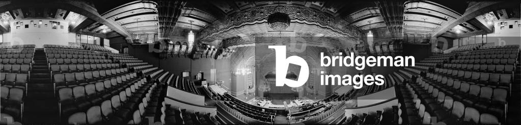 The Fox Theater, panoramic view of auditorium, Seventh Avenue, Olive Way, Seattle, Washington, c.1991