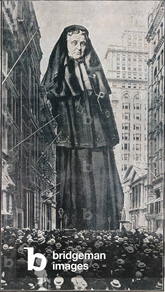 WHAT WILL AUNT HETTY DO WITH WALL STREET NOW Is the title of an illustration on page five of THE WORLD MAGAZINE August 5 1906. Hetty Green was poised to replace the recently deceased Russell Sage's as biggest commercial banker in New York