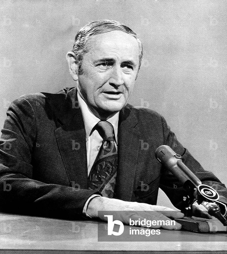 Common Cause chairman John W. Gardner being interviewed on 'FACE THE NATION', May 20, 1973