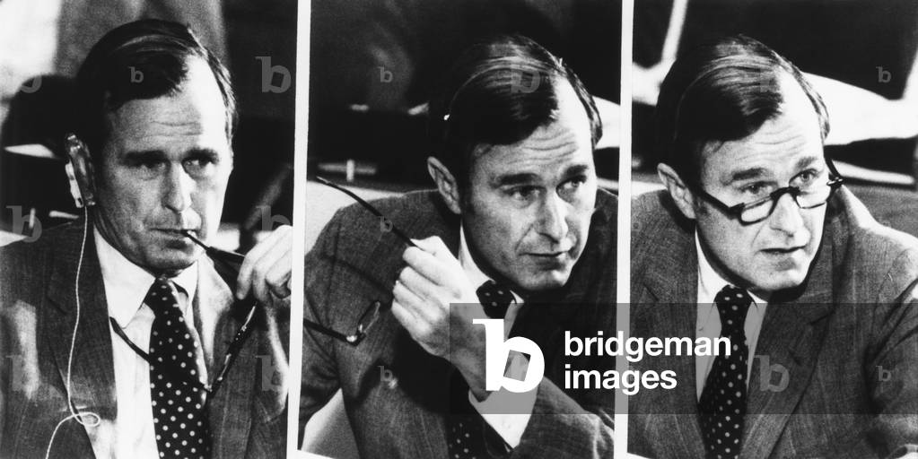 U.S. Ambassador to the UN, George Bush in the Steering Committee of the General Assembly. Sept. 24, 1971