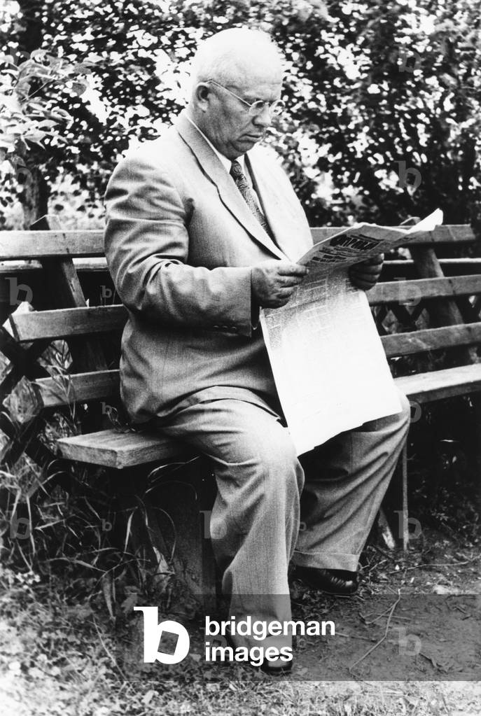 Retired Premier Nikita Khrushchev following his ouster from Premiership on Oct. 15, 1964. He lived in Moscow until his death in Sept. 1971