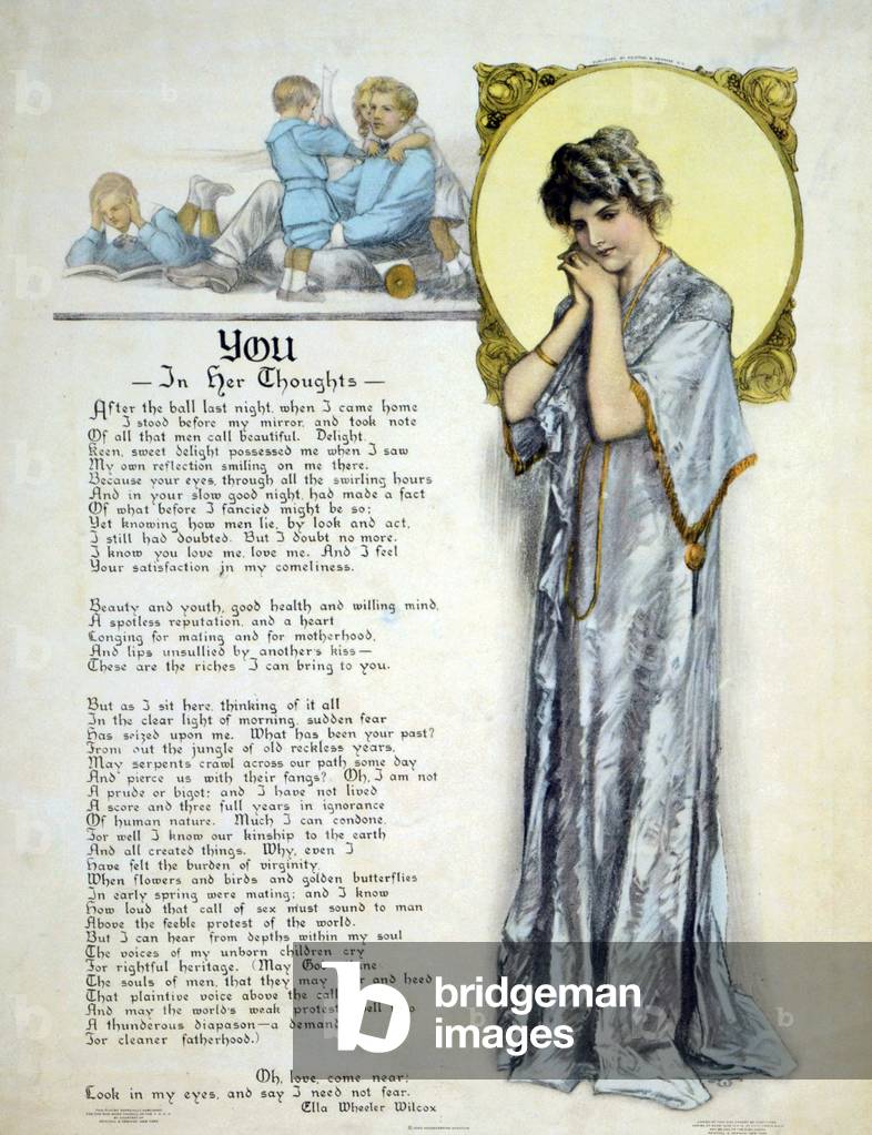 'You, in her thoughts', c.1917-18 (poster)