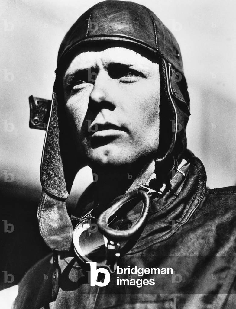 American pilot Charles Lindbergh, at Mitchell Field in Long Island, New York, 1927.