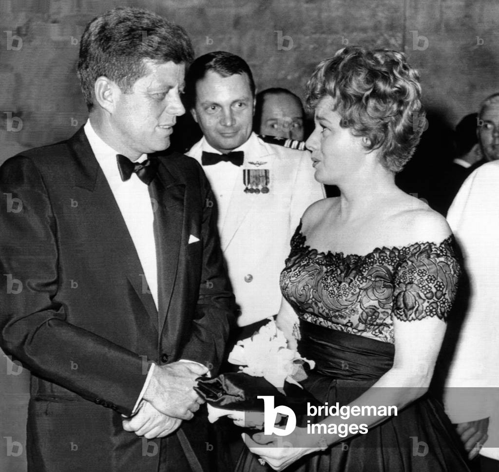 Kennedy et Shelley Winters