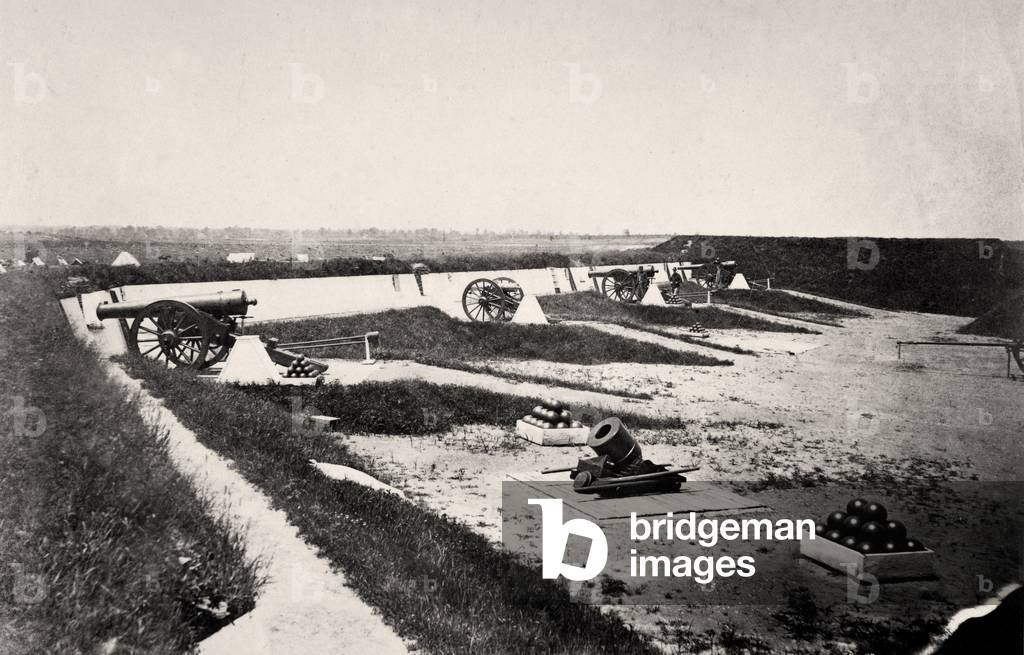 The Civil War, Fort Carroll, photograph by Andrew J. Russell, near Giesboro, District of Columbia, 1861-1865