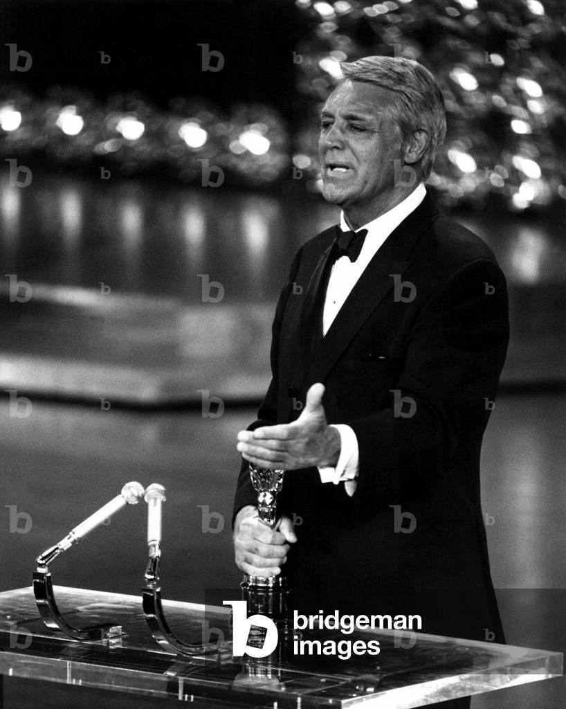 1970: CARY GRANT receives a special honorary Oscar for his many contributions to the art of cinema