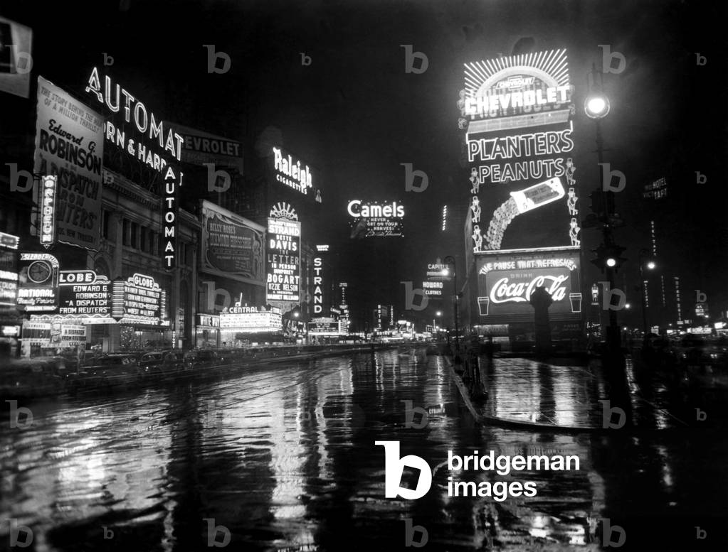Broadway and Times Square, New York, NY, c.1941