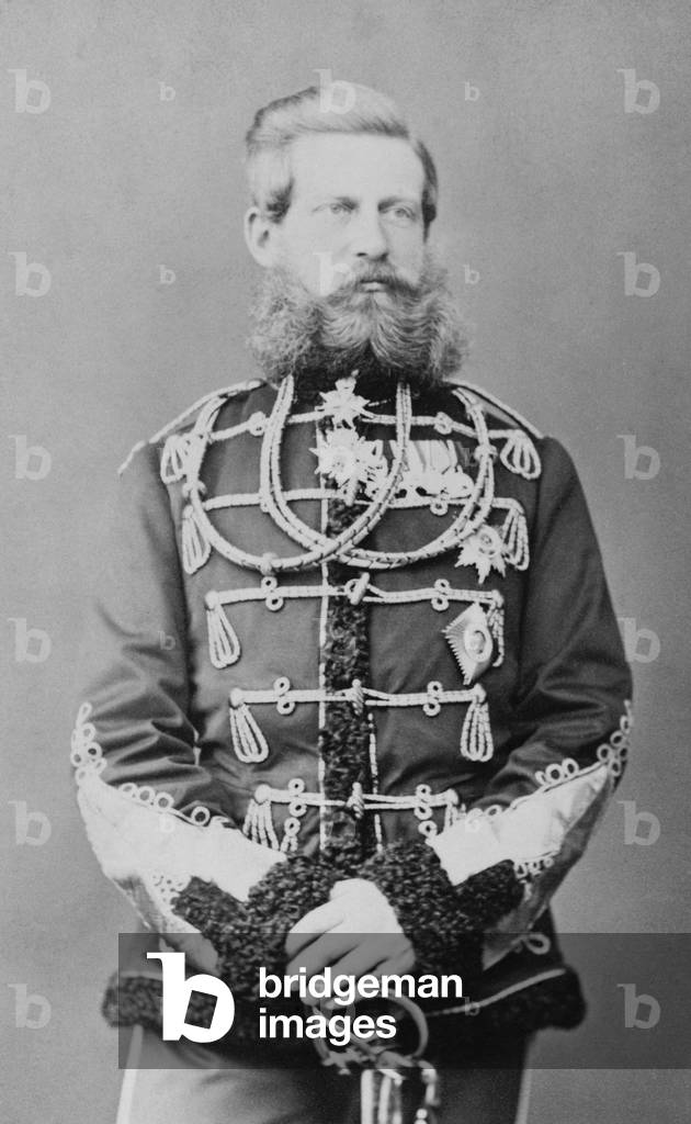 Frederick III, German Emperor (1831-1888), as Crown Prince. He was German Emperor and King of Prussia for 99 days in 1888. He was married Princess Victoria, daughter of Queen Victoria of Great Britain and father of Kaiser William II (1859-1941). c. 1867