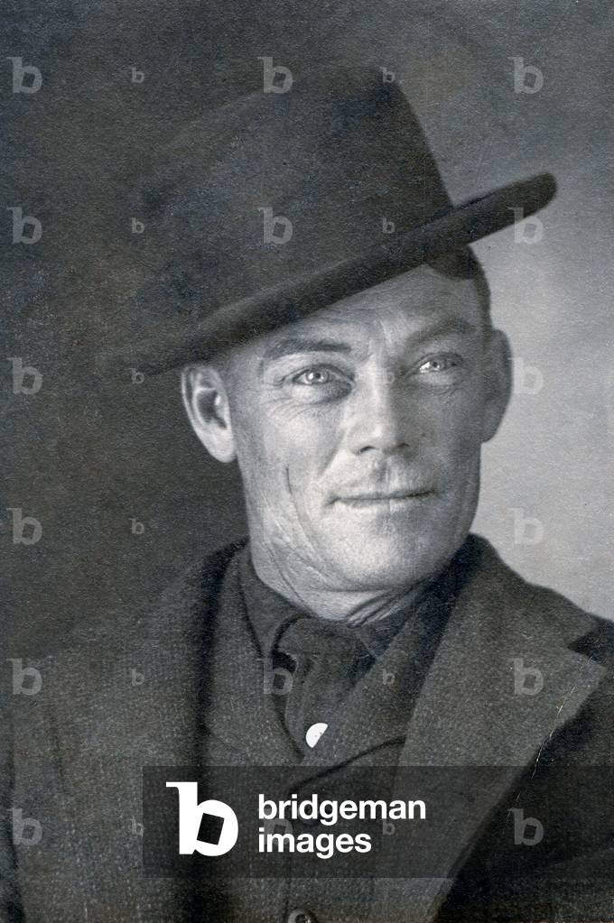 Wild West. Jesse Linsley, a member of the Wild Bunch gang, 1902