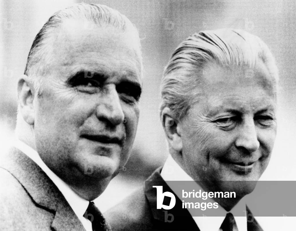 Georges Pompidou with  Kurt Kiesinger, 1969 (photo)