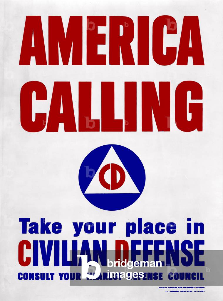 America calling - Take your place in civilian defense, 1941 (poster)