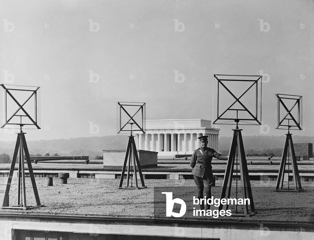 Antennas on the roof of the U.S. Army Radio Station in Washington D.C. 1924