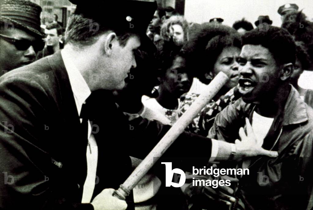 Civil Rights march confrontation with police in 1964