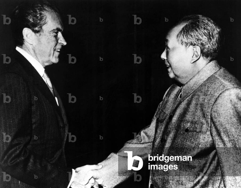 Richard Nixon, Mao Zedong in China, 1972 (photo)