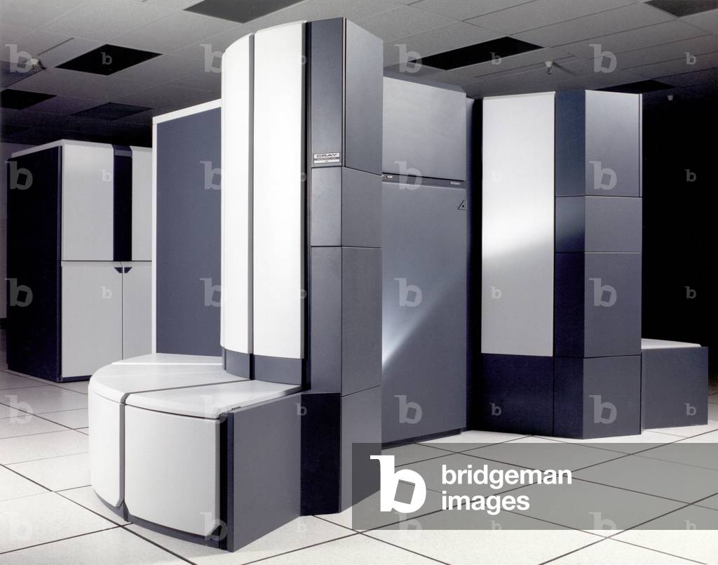 The Cray Y 190A Supercomputer at the NASA Ames Research Center. March 1, 1990