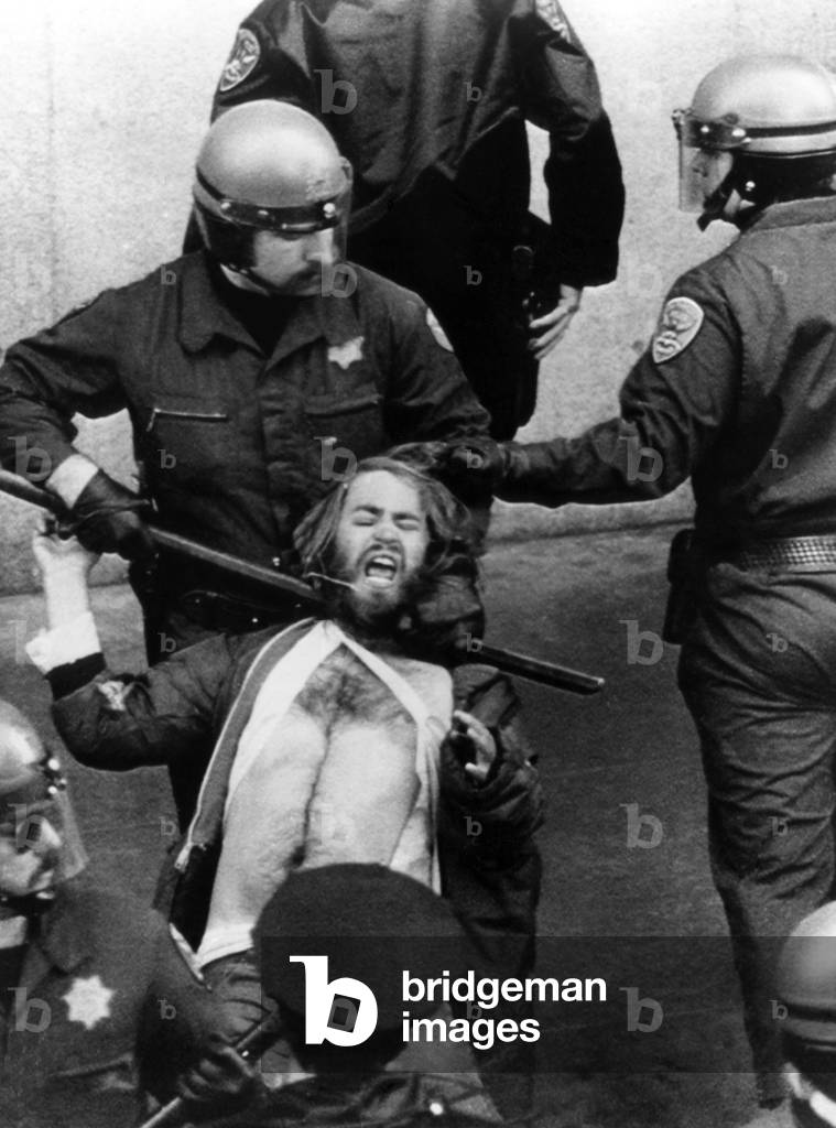 Vietnam War protester, San Francisco, California, 1975