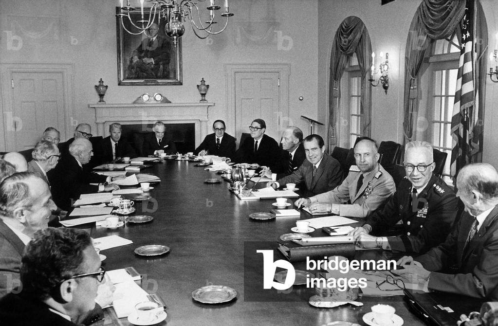 Meeting of the President Nixon's National Security Council, 1970s